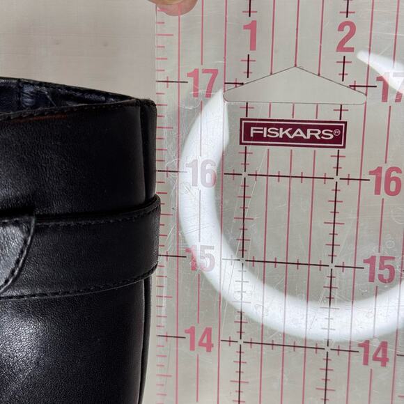 ECCO‎ Hope Knee High Boots Size 8.5/ 39 Black Leather Riding Equestrian Western - Picture 13 of 14